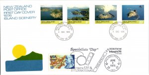 New Zealand, Worldwide First Day Cover, United States, Pennsylvania, Stamp Co...