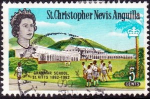 ST CHRISTOPHER NEVIS & ANGUILLA 1963 QEII 5c Multicoloured SG134 FU