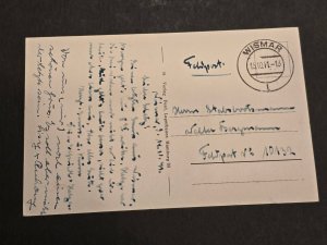 1941 Soldiers Feldpost Nazi German Third Reich Marina Harbour Postcard WW2 WWII