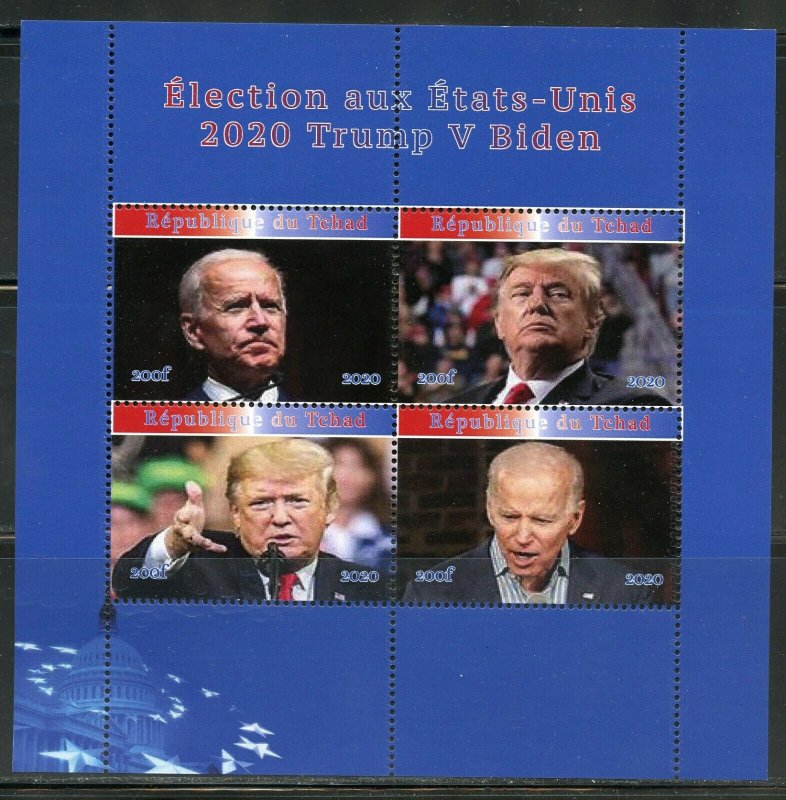 PRESIDENTIAL ELECTION 2020 TRUMP-BIDEN  SHEET  MINT NH