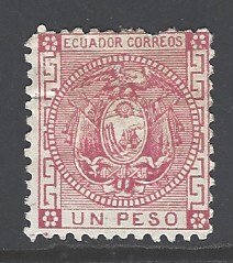 Ecuador Sc # 11 mint hinged (BBC)