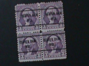 ​UNITED STATES-1932 SC#708 GEORGE WASHINGTON-BEAVER DAM-WISCONSIN PRECANCEL VF