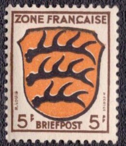 Germany -French Occupation 1945 -  4N3 MH