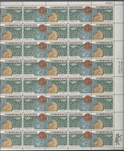 US Cat #1577-78 Mint Sheet, Banking & Commerce, M-NH*-
