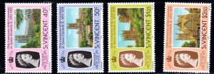 ST. VINCENT #528-531 1978 QEII 25TH ANNIV. CORONATION2 MINT VF NH O.G