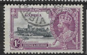 GAMBIA SG146 1935 SILVER JUBILEE 1/= USED