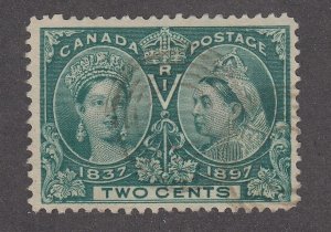 Canada #52 Used Jubilee 7-Ring Cancel