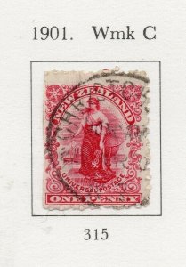 New Zealand 1901 Early Issue Fine Used 1d. NW-167590