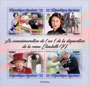 2024 05 - TOGO - DEATH OF QE II 1 YEAR      4V   complet set    MNH **