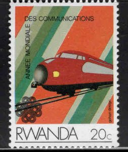 RWANDA Scott 1075 Unused Train stamp