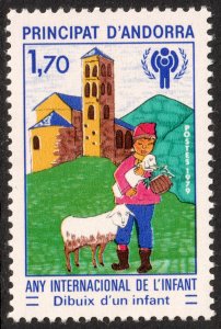 Andorra (French) #272  MNH - IYOC Int'l Year of the Child (1979)