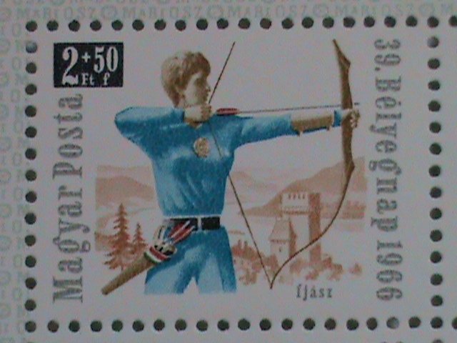 HUNGARY STAMP: SPORTS AND FLOWERS MINT NOT HING SOUVENIR SHEET