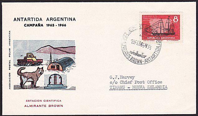 ARGENTINE ANTARCTIC cover 1966.............................................8227