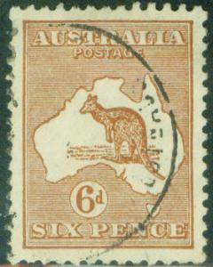 AUSTRALIA  Scott 96 Kangaroo p11.5x12 wmk 203 1929