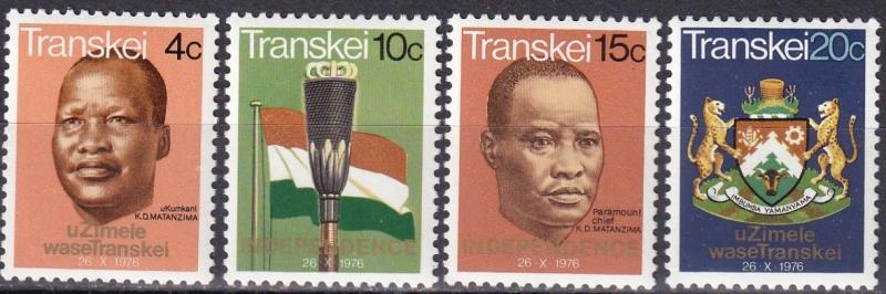 Transkei #1-4  MNH CV $4.80 (A18953)