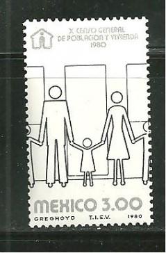 MEXICO Scott 1200 MNH** 1980 Census stamp