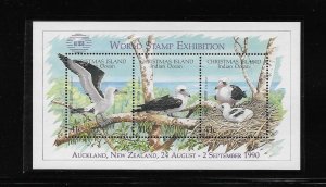 BIRD - CHRISTMAS ISLAND #274d AUCKLAND STAMP EXHIBITION   MNH