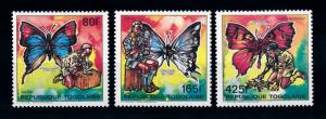 [70635] Togo 1990 Insects Butterflies From Set MNH