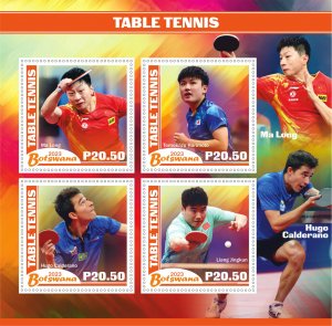 Stamps. Olympic Games Table Tennis 8 sheets perforated 2023 year