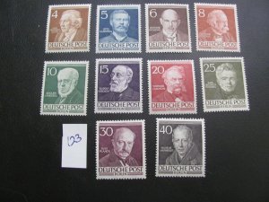 GERMANY BERLIN 1952-3 MNH SC 9N84-93 SET XF $97.50 (123)