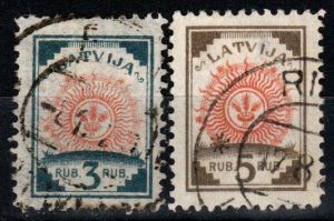 Latvia #57-8  F-VF Used  (X5846)