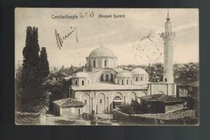 1908 Turkey Constantinople RPPC Cover Austria post office Postcard Kachrie Mosqu