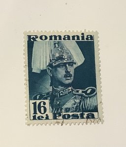 Romania 1935  Scott  458 used - 16 l, King Carol II