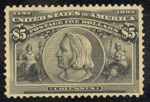 #245, VF-Unused, OG. Cat $2700