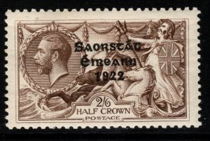 IRELAND SG64 1922 2/6 CHOCOLATE-BROWN MTD MINT