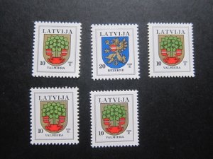 Latvia 1997 Sc 450-451,450a-c set MNH
