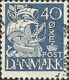 DENMARK -  #238J - Used - SCV-0.25