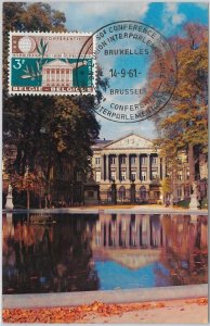 57077 - BELGIUM - POSTAL HISTORY: MAXIMUM CARD 1961 - ARCHITECTURE-