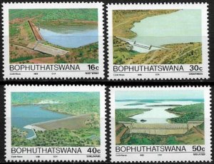 South Africa - Bophuthatswana #216-9 MNH Set - Dams