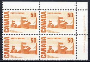 #465aiv MNH Canada - 50¢ Summers Stores,  LF, PVA - UR PB PL2