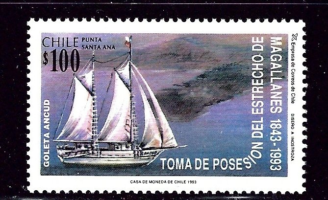 Chile 1072 MH 1993 Ship    (ap2690)