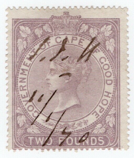 (I.B) Cape of Good Hope Revenue : Stamp Duty £2 (1865)