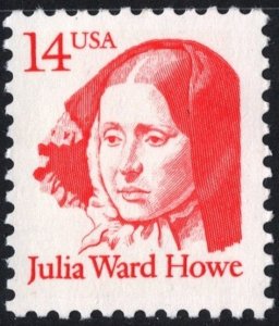 SC#2176 14¢ Great Americans: Julia Ward Howe Single (1987) MNH