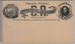 39602 - COSTA RICA - POSTAL STATIONERY CARD: Higgings & Gage # 2 - Double Card