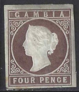 Gambia 1869 SC 1 MLH SCV $575