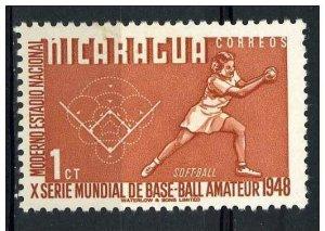 Nicaragua 1949 - Scott 717 MH - softball 