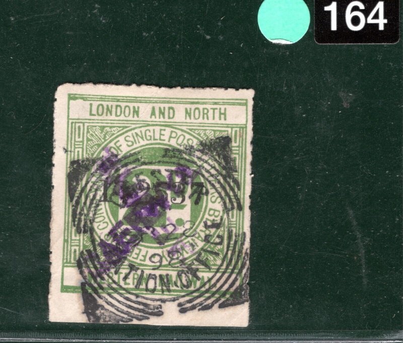 GB Wales L&NWR RAILWAY Letter Stamp 2d *CAERWYS* STATION Flints 1898 CDS LIME164