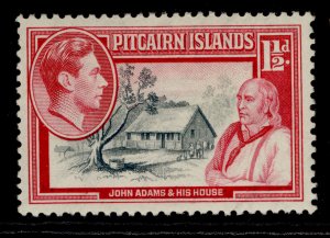 PITCAIRN ISLANDS GVI SG3, 1½d grey & carmine, M MINT.