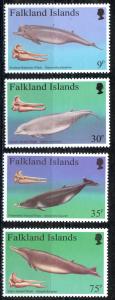 Falkland Islands Sc# 663-666 MNH 1996 Whales