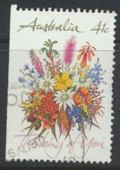 SG 1230  SC# 1164a left margin imperf  Used  Wildflowers perf 14