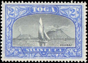 Tonga #50, Incomplete Set, 1897-1934, Ships, Hinged