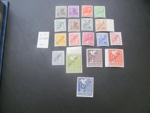 Germany Berlin 1948 MNH HI#S SIGNED BECKER SC 9N1-20  OVERPRINT SET XF(117)