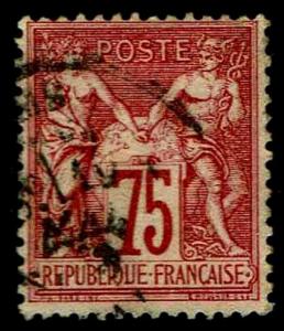 1876-78 France #75 Peace & Commerce - Used - F/VF - CV$12.50 (ESP#3681)