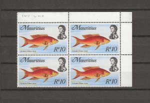 MAURITIUS 1969/73 SG 399w MNH