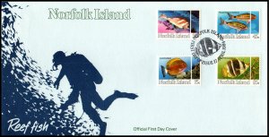 Norfolk Island 339-342 Fish U/A FDC