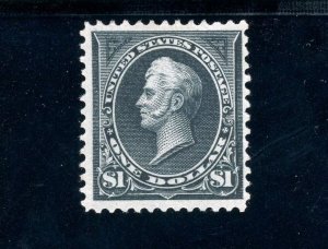 USAstamps Unused VF US 1895 $1 Bureau Issue Perry Scott 276 OG MHR SCV $600